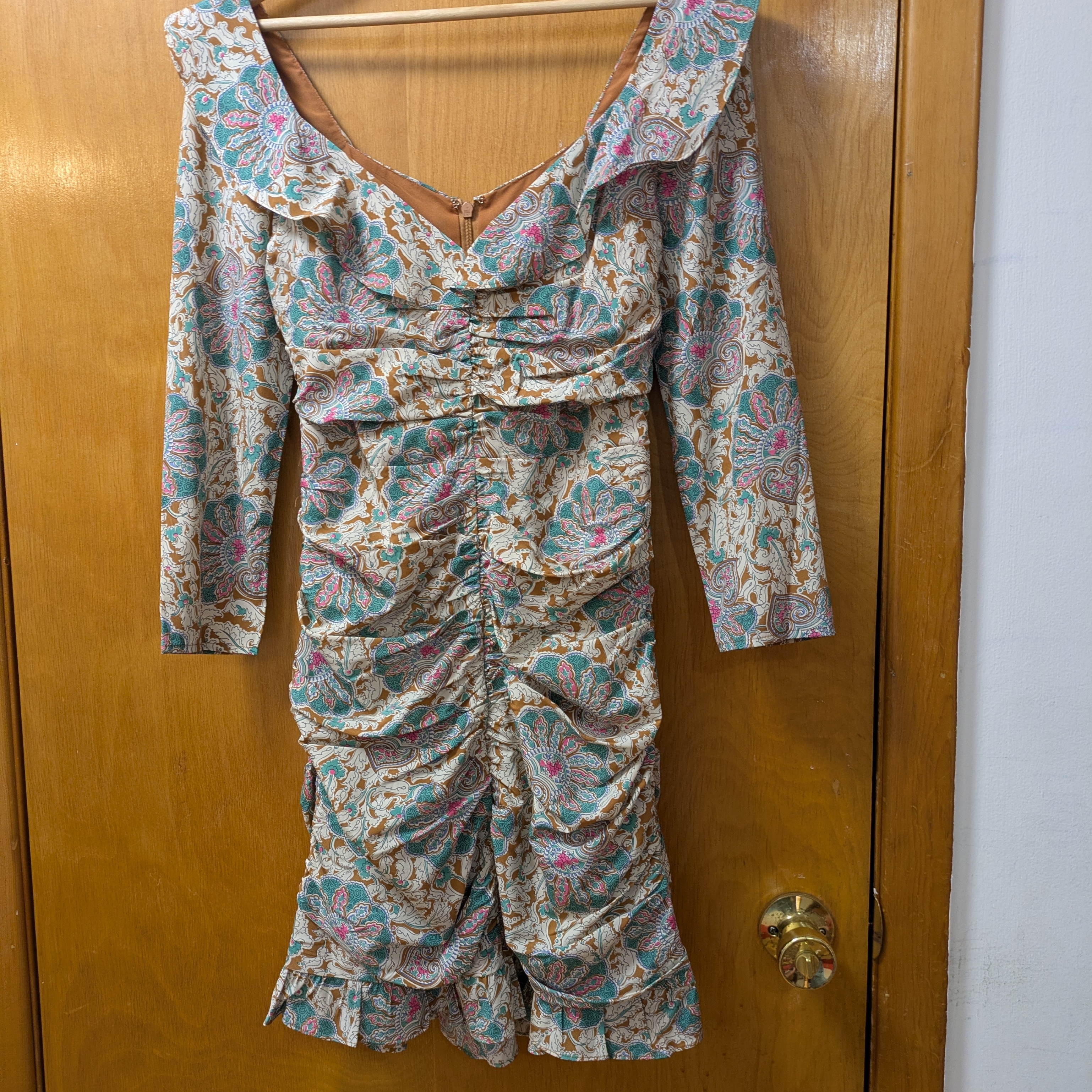 Veronica Beard Floral Ruffle Dress